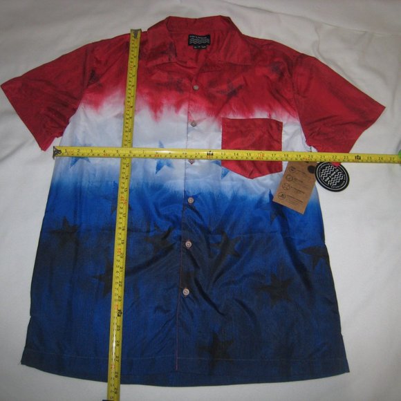 Surf And Swim Co. Flag Themed short sleeve T-shirt Swim Shirt Tee Size M - Picture 2 of 7
